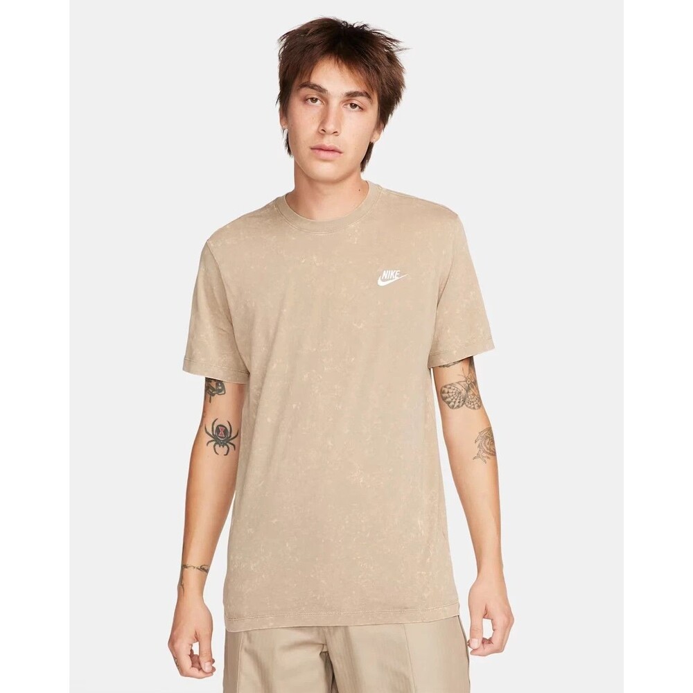NIKE Khaki Short Sleeve T-Shirt Men's S New with Tags Size Small